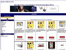 Tablet Screenshot of buyfunstore.com